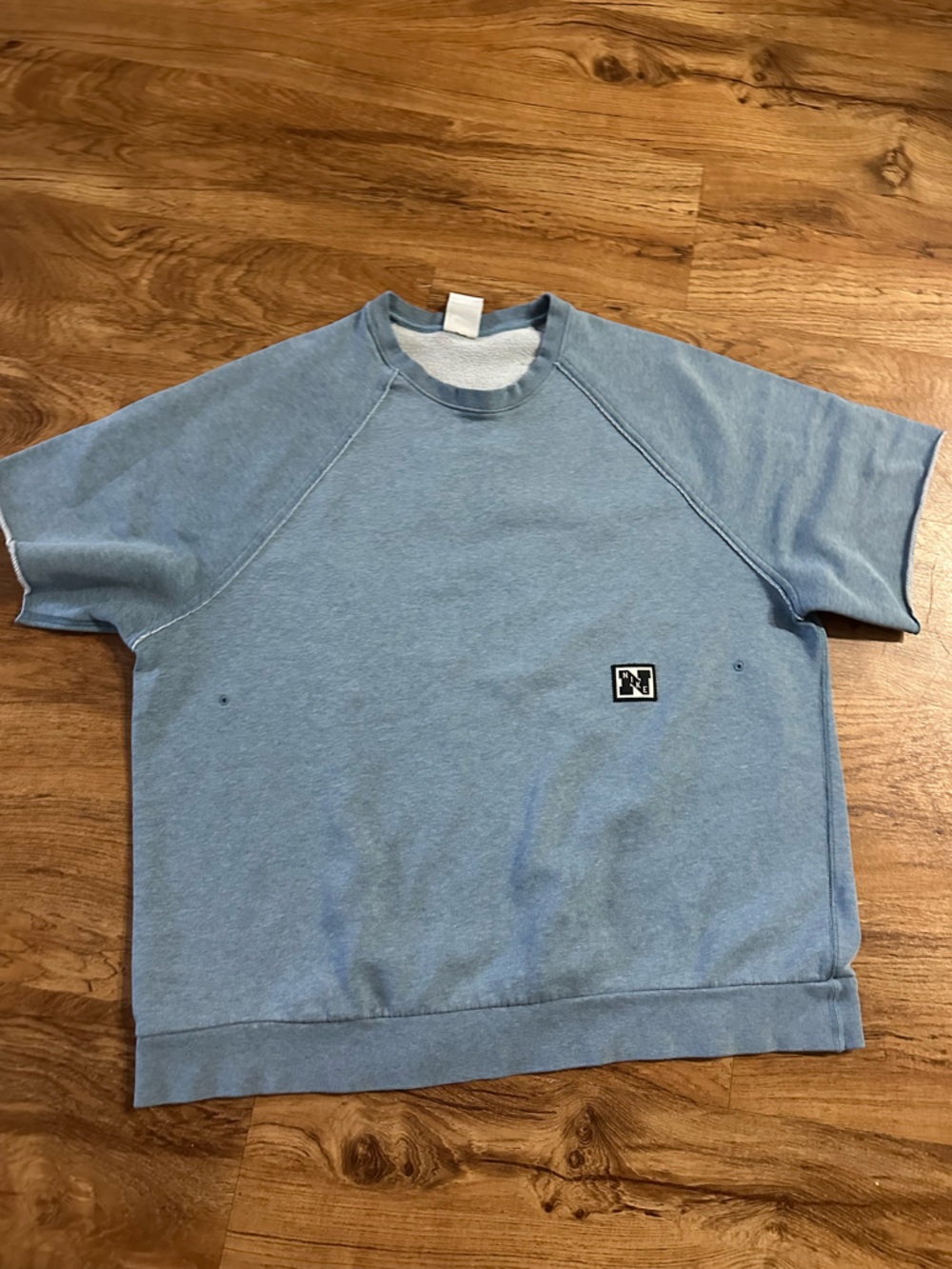 Nike Heritage Men's Dri-FIT Short-Sleeve Fleece Fitness Top - Picture 3 of 10